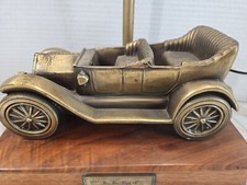 Vintage Chevrolet Dealer Desk Lamp Bronzed Metal Patina Working Michigan USA picture
