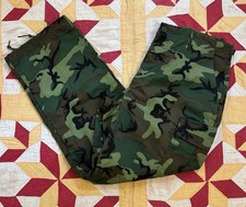 Vintage 60s US Army Jungle Pants ERDL Camo Large Regular Deadstock Vietnam picture