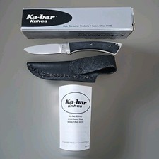 Vtg Kabar 1227 Fixed Blade Knife NOS W/Sheath NOS In Original Box Cleveland Ohio picture