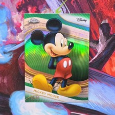 2025 Topps Chrome Disney Mickey Mouse Green /99 Refractor #1 picture