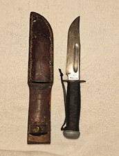 RH Pal WWII U.S. 36 Fixed Blade Fighting Knife with Sheath, Original picture