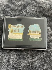 Disneyland Marquee and Hotel Sign Pin Set Limited Edition Cast Member Exclusive picture