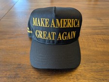 Official Gold Dark MAGA Hat Authentic Cali Fame Made in USA Trump Vance 2024 Cap picture