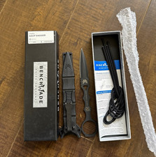 Benchmade 176BK SOCP Dagger 440C Black Fixed Blade Knife w/ Sheath picture
