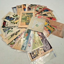 Antique Early 1900s Christmas Greetings Cards, Postcards and Photos Lot of 23 picture