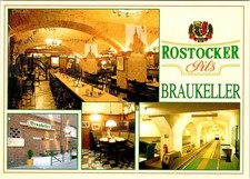 Rostock, Germany ROSTOCKER BRAUKELLER Beer Pub, Pils & Bowling Lane 4X6 Postcard picture