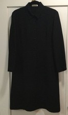 Jil Sander Crepe A Line Dress Blk SZ 42  Knee Length W34 S16 Pit21 L39 picture