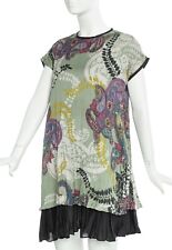 Womens ETRO Pleated Dress Paisley Print Polyester Pocket Tunic Size IT44 / M picture