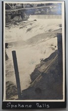 Vintage Spokane Falls Washington Snapshot Photo c.1930s Scrapbook Photograph picture