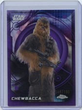 2026 Topps Chrome Star Wars CHEWBACCA #14 KAMINO PURPLE REFRACTOR 149/199 picture