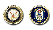 USS Vicksburg CG-69 Crest Challenge Coin picture