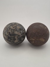 Two Antique Cannon Balls 3.5