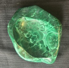 Malachite Polished Display Stone Natural Green Mineral Specimen 6” x 3.75” 3.5lb picture