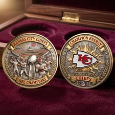 Kansas City Chiefs 2026 NFL Champions Commemorative Coin Champion Energy picture