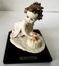Giuseppe Armani 1986 Florence Baby B'day Cake Here Number One  1153-P MIB picture