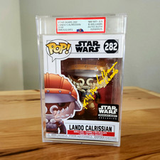 ⭐STAR WARS GRADED 8.5 FUNKO: Billy Dee Williams signed Lando Calrissian #282 PSA picture