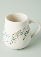 Anthropologie Printemps Mugs Set of 4 Floral Stoneware  picture