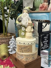 Nicol Sayre 12” Spirit of Christmas Seasons of Cannon Falls Snowman Candy Box picture