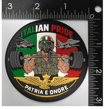 MILITARY ITALIAN PRIDE PVC PATCH WITH HOOK & LOOP picture