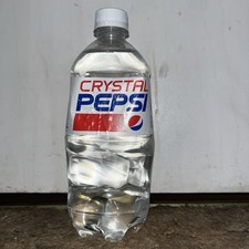 Crystal Pepsi Clear Cola 2016/2018 20 FL OZ Bottle Unopened Full picture