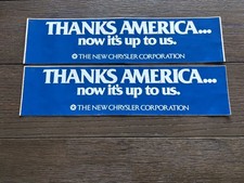 TWO  Vintage 1980's CHRYSLER CORP  