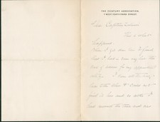 Clarence King SIGNED AUTOGRAPH Letter ALS US Geological Survey Sierra Nevadas picture