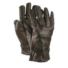 NEW Military Surplus Belgian Army Genuine Leather Combat Gloves Black Work Large picture