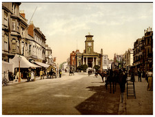 England. Worthing. South Street. Vintage photochrom by P.Z, Photochrom Zurich picture