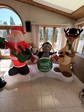 Gemmy PROTOTYPE 2019 Animated Christmas Santa Band Remake Airblown Inflatable picture