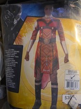 Black Panther Costume Tunic with Attached Gauntlets, Belt and Pants, Medium/L/Gr picture