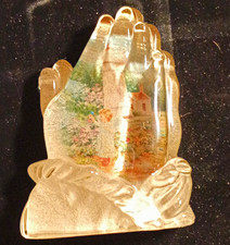 In God's Light Collection Limited Edition Glass Praying Hands Sculpture picture