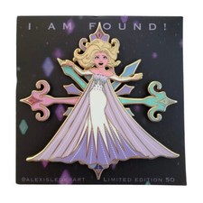 Snow Queen Spirit Elsa Frozen Inspired Fantasy Spinning Pin Limited Edition picture