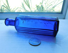 STUNNING RARE BLUE 6- SIDED POISON EMBOSSED, POISON picture