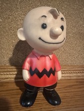 Vintage 1950’s Charlie Brown 9” Vinyl Figure United Features Syndicate picture