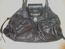 BOTKIER BLACK LEATHER BAG MULTIPLAY POCKET AUTHENTIC pre-owned picture