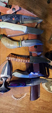 Your Choice Fixed Blade Hunting Knives Damascus Steel Blades w/Sheaths picture