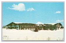 Bavarian Haus Hotel Frankenmuth Michigan Winter Scene Vintage Postcard Unused picture