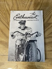 Vintage Sept 1938 Harley-Davidson The Enthusiast Magazine Motorcyclists Pre-War picture