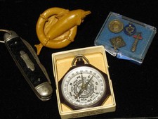 Vintage BOY SCOUTS of AMERICA 7 Pcs Compass Knife slide pins  Nice make offer picture