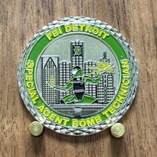 FBI Detroit Bomb Technician Special Agent Challenge Coin  W#3 picture