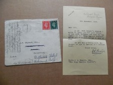 1939 Duff Cooper Private Secretary Typed Letter Signed to Native American Indian picture