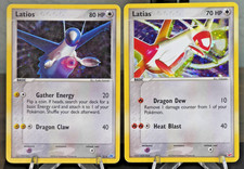 Vintage Latios 2/10 and Latias 4/10 Holo card EX  Latios and Latias MP picture