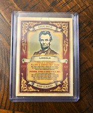 Topps 2026 Allen & Ginter Double Rip Card Lincoln & Grant DRIP-69 Used 44/50 picture