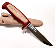 MORA SWEDEN MORAKNIV DALA RED/ORSA SANDSTONE BASIC 511 CARBON STEEL KNIFE picture