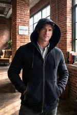 Lanvin Ossendrijver Era Black Wool Hooded Jacket Size 50 (L) Men's US L / EU 52 picture