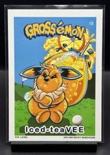 2026 Gross Card Con Grossemon FOX LAYNG AUTO ICED TEA-VEE Pokémon Spoof #18 picture