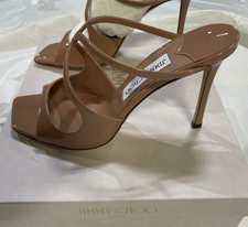 Jimmy Choo Anise 95 Ballet Pink Patent Leather Mules Size EU 39/US 9 picture