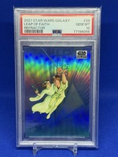 2021 Topps Chrome Star Wars Galaxy Leap of Faith (Box Art) Refractor PSA 10 picture