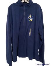 Disney Sweater NEW Donald Duck FLEECE Adult XXL Pullover NWTNavy Blue Plus Size picture