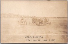 1919 SAINT-NAZAIRE, France WWI Car Racing Real Photo RPPC Postcard 